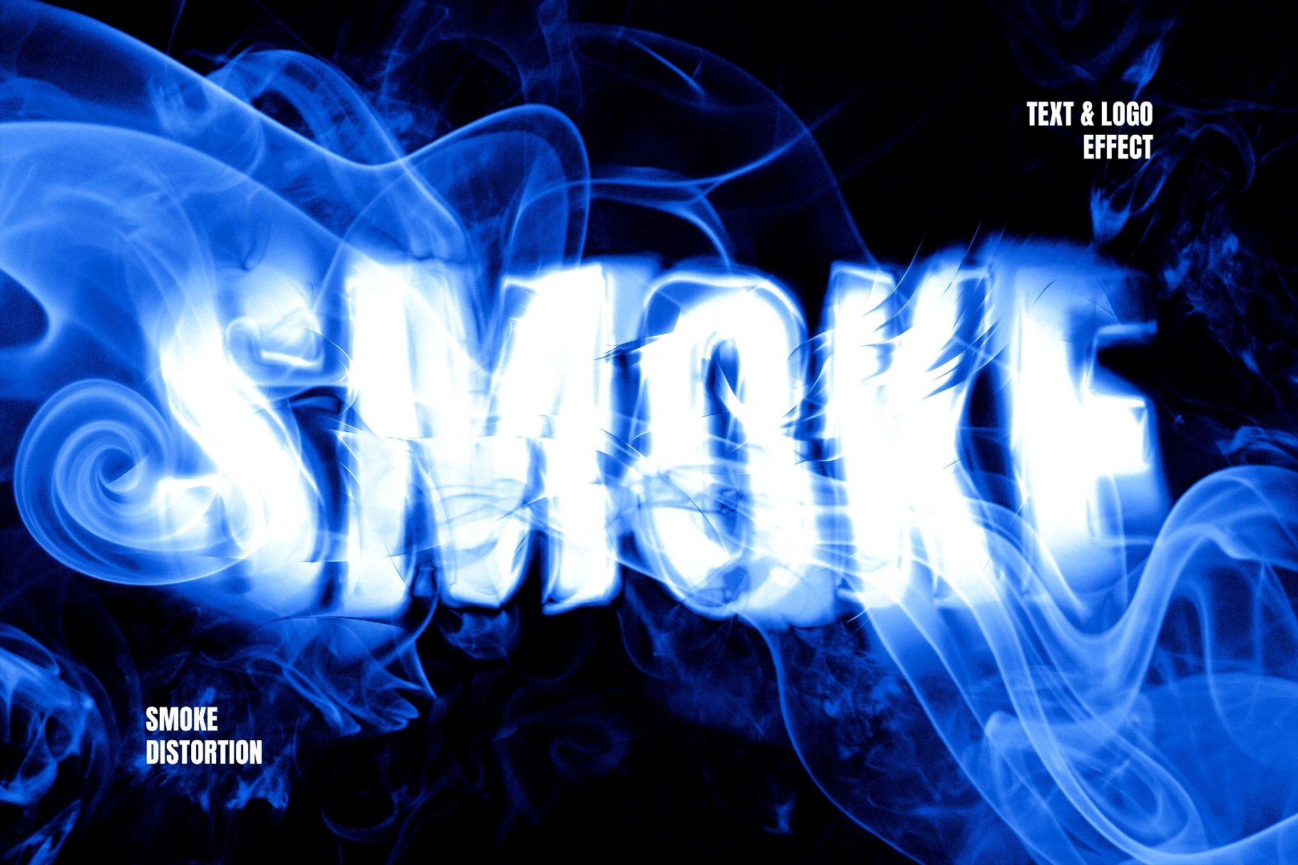 Smoke Distort Text Effect