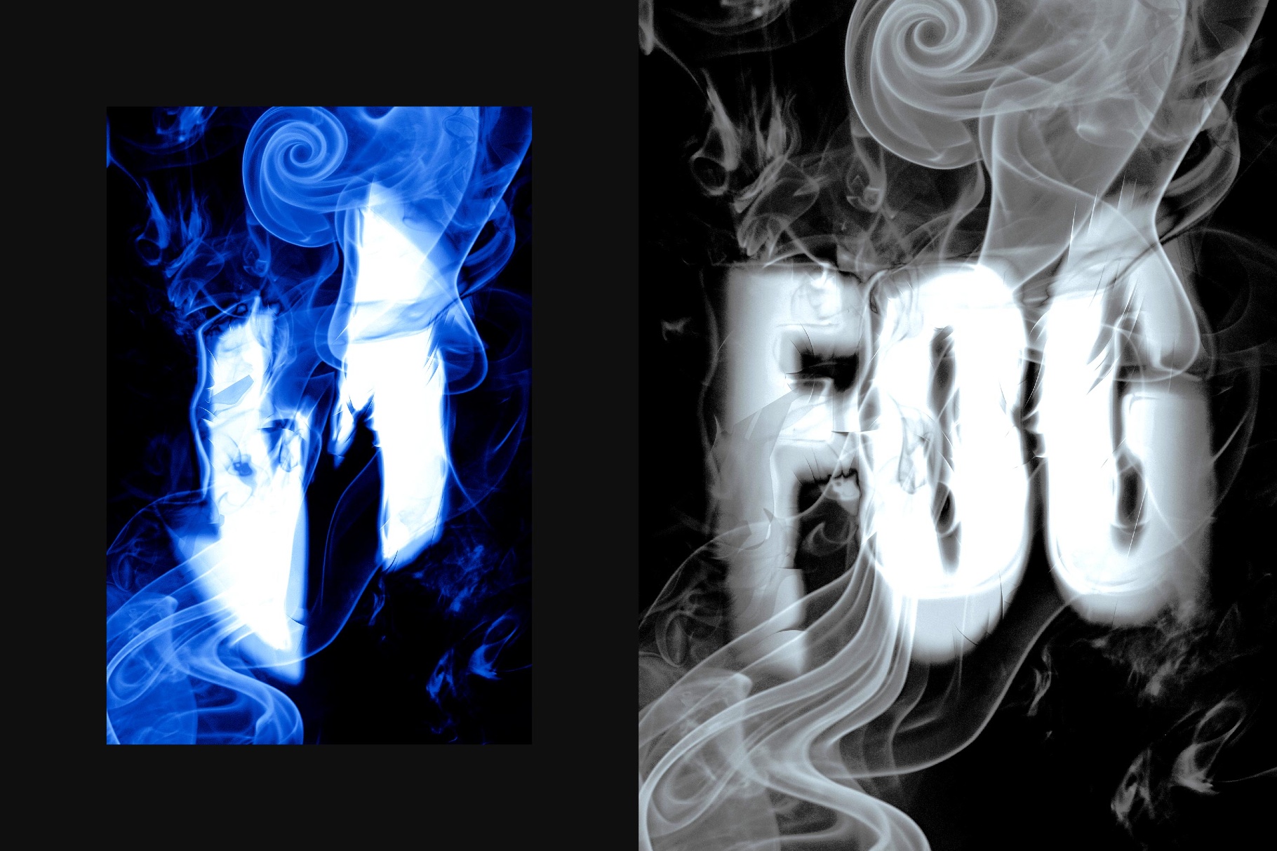 Smoke Distort Text Effect