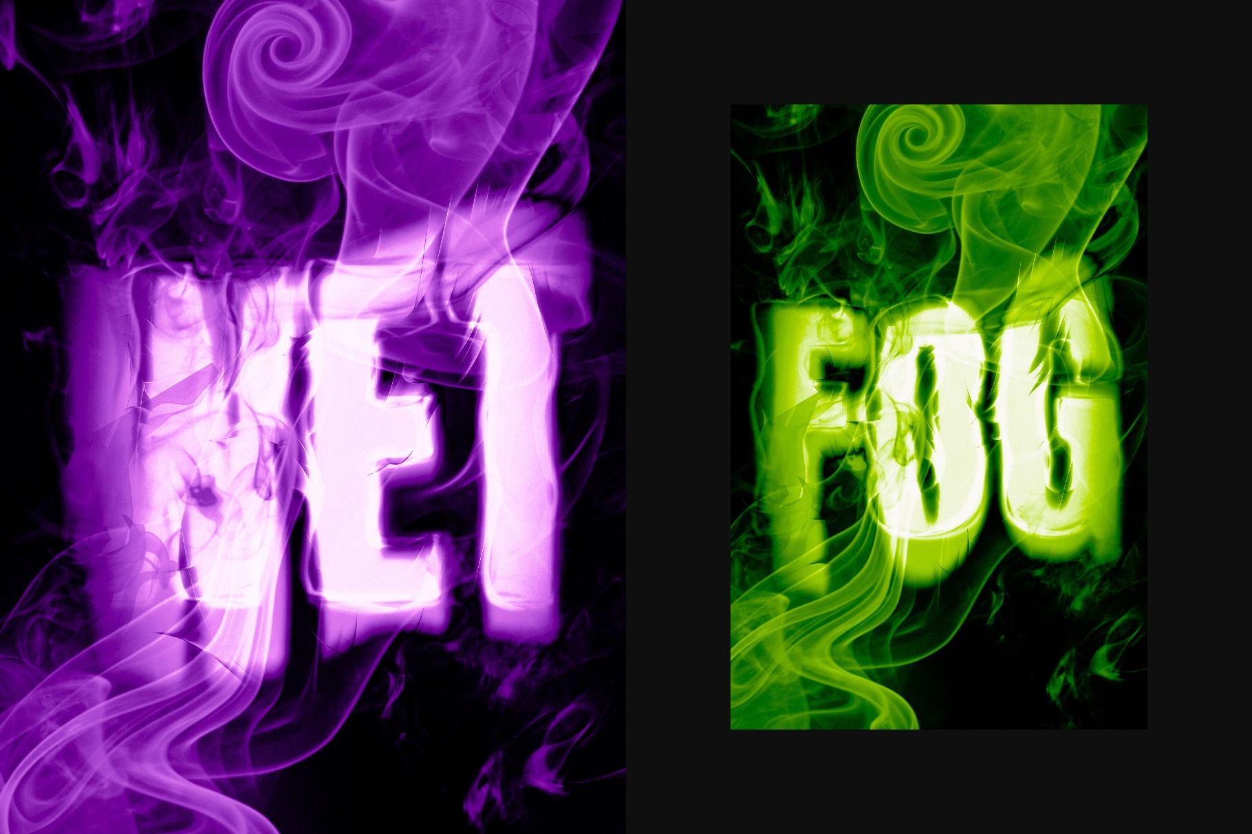 Smoke Distort Text Effect
