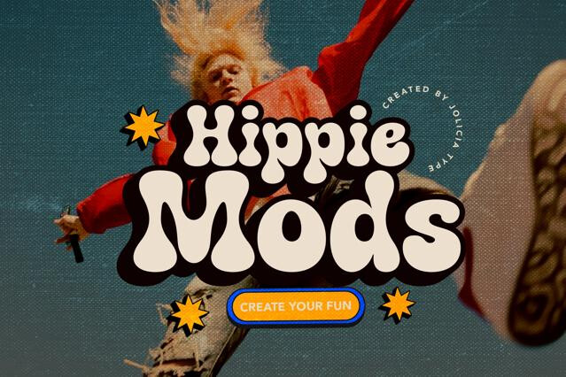 Hippie Mods - Groovy Retro Font