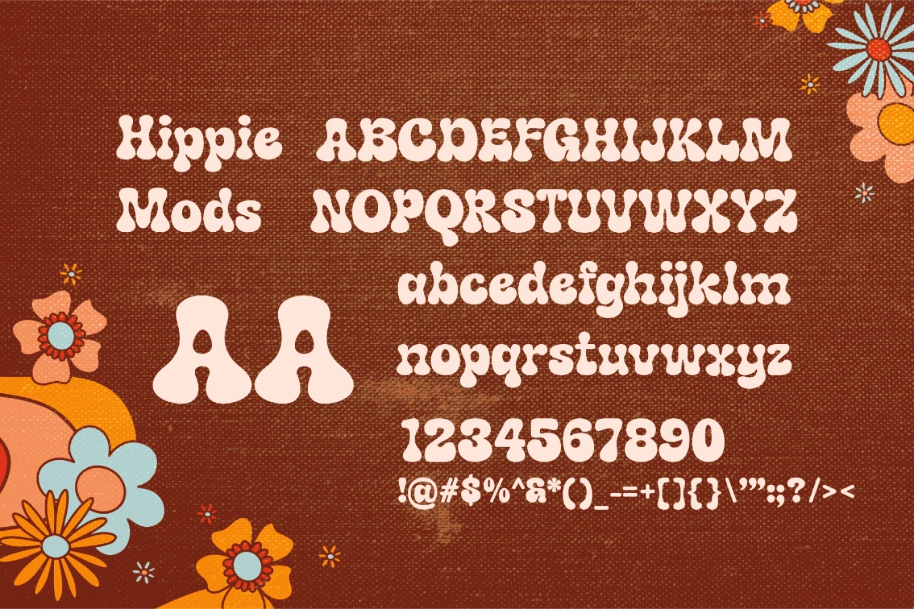 Hippie Mods - Groovy Retro Font