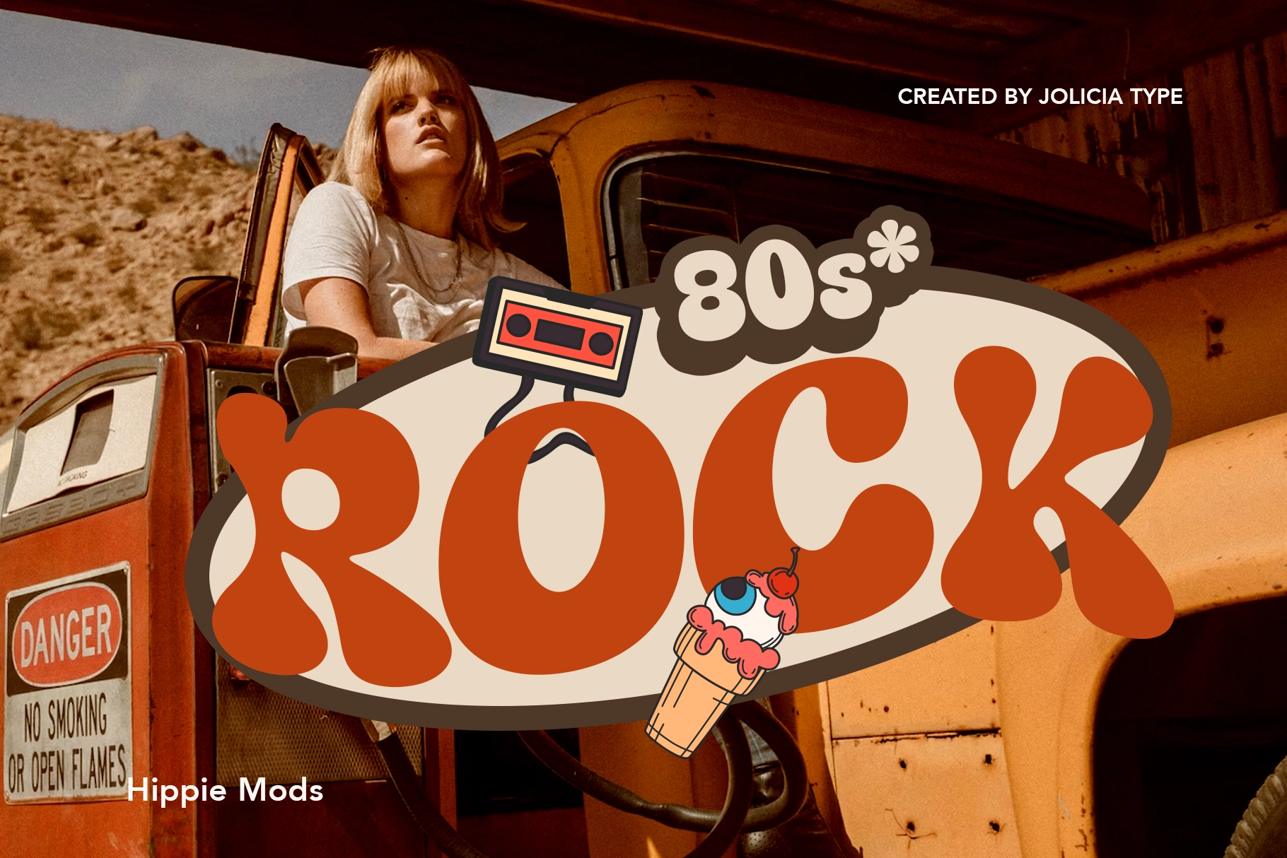 Hippie Mods - Groovy Retro Font