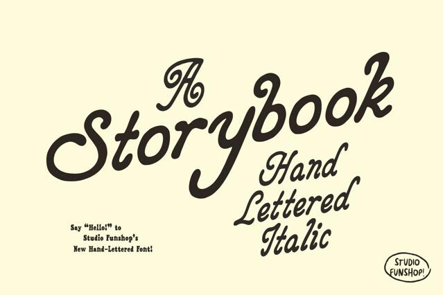 Storybook - Retro Hand-Drawn Italic Font