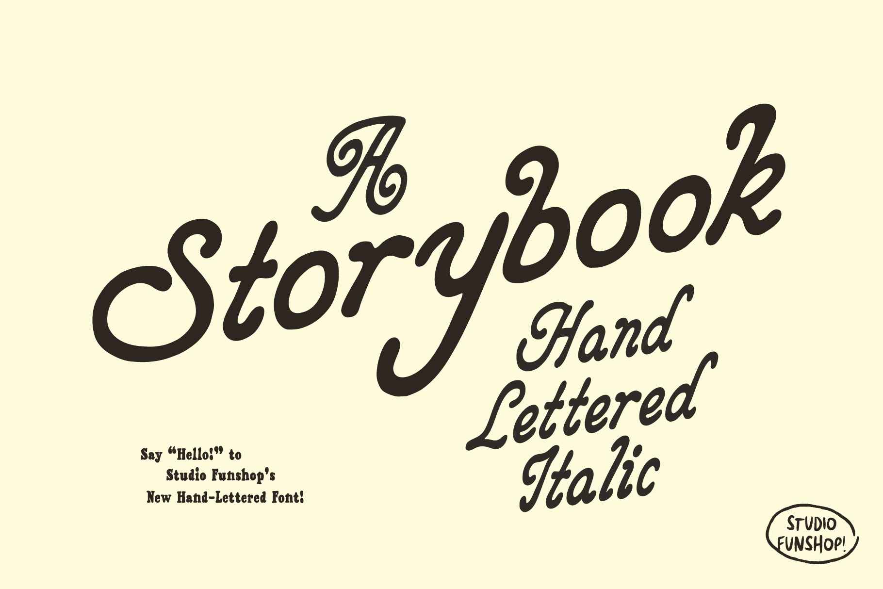Storybook - Retro Hand-Drawn Italic Font