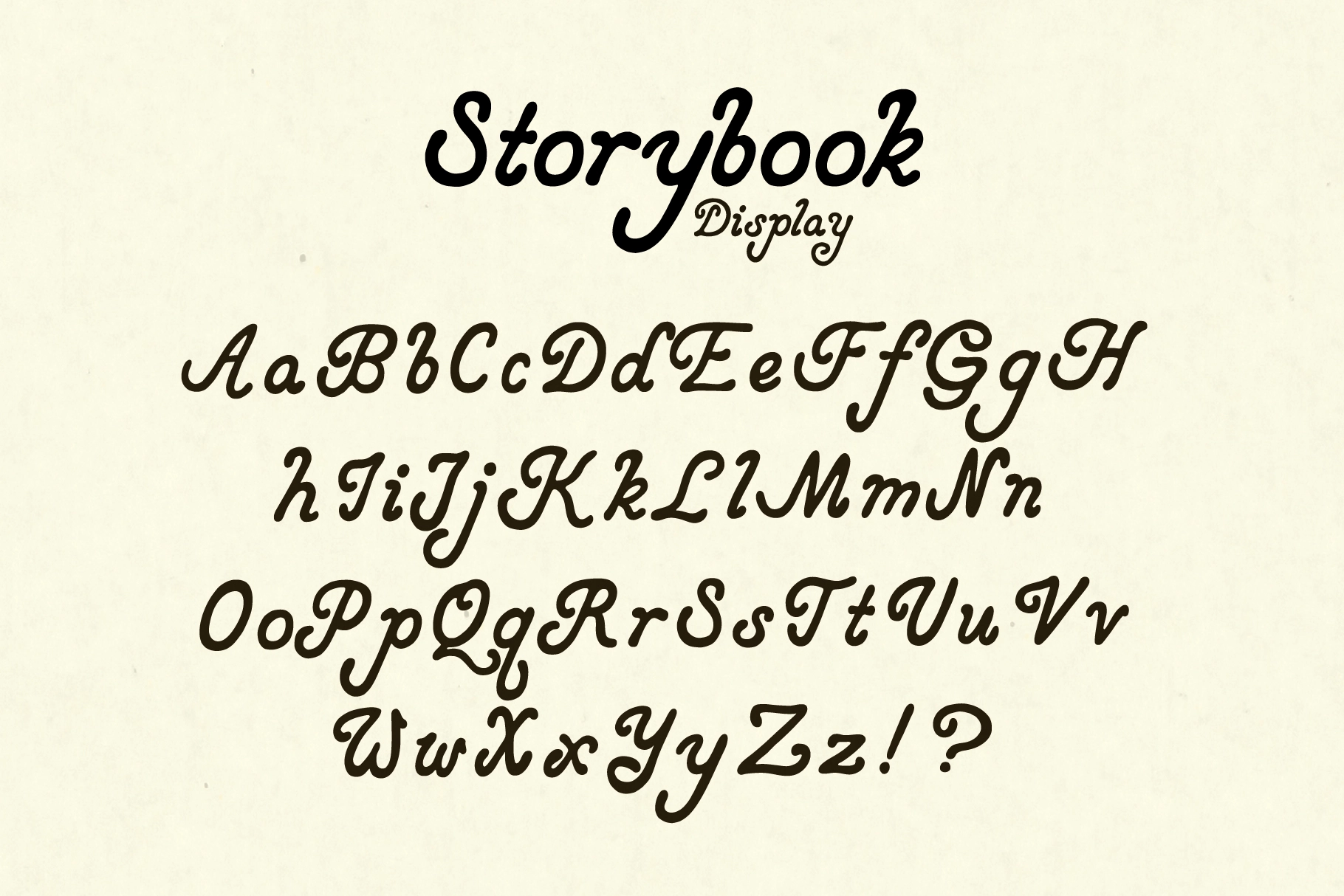 Storybook - Retro Hand-Drawn Italic Font