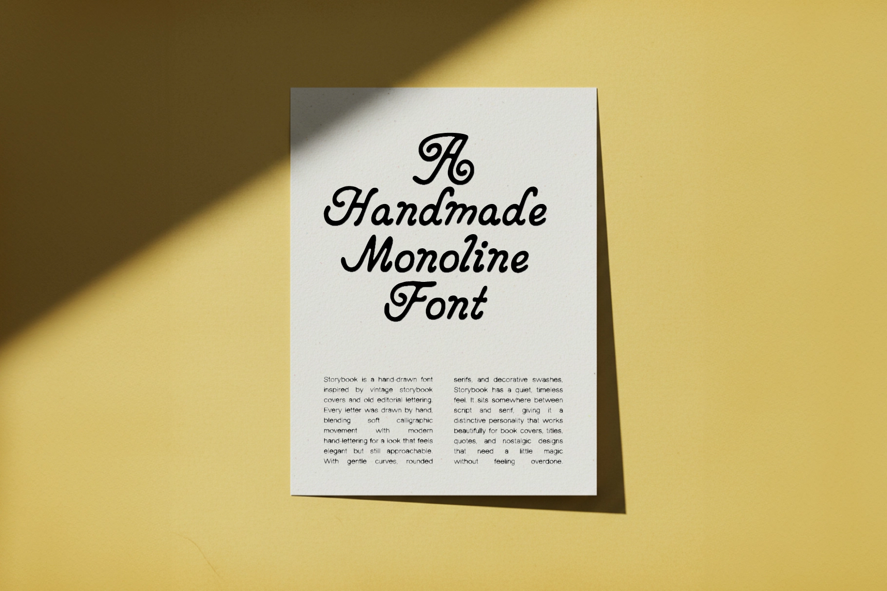 Storybook - Retro Hand-Drawn Italic Font