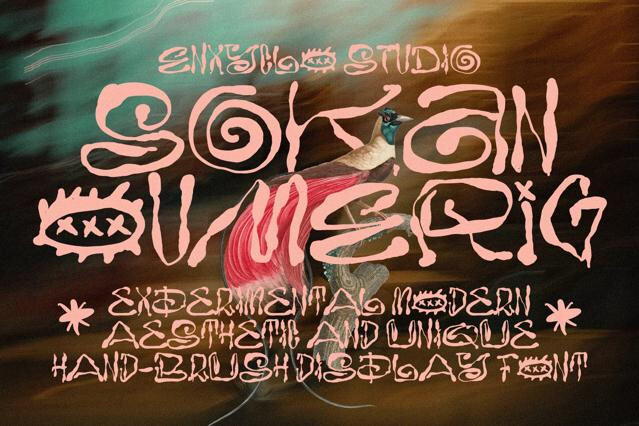 SOKAN OUMERIG — Rough Hand Drawn Font