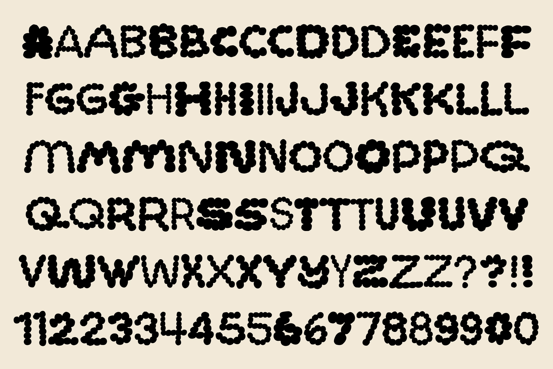 Dottie - Hand-Lettered Dot Font