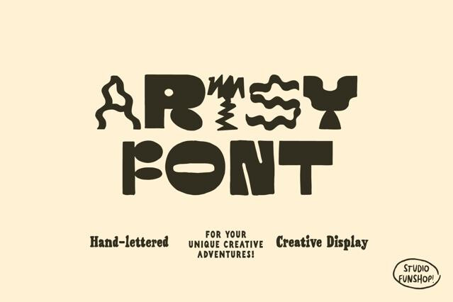 Artsy - Bold Hand-Lettered Display