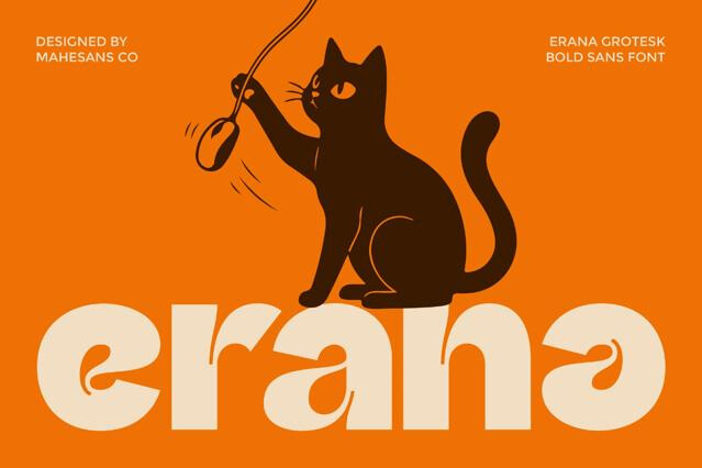 Erana Grotesk – Bold Sans Serif Font