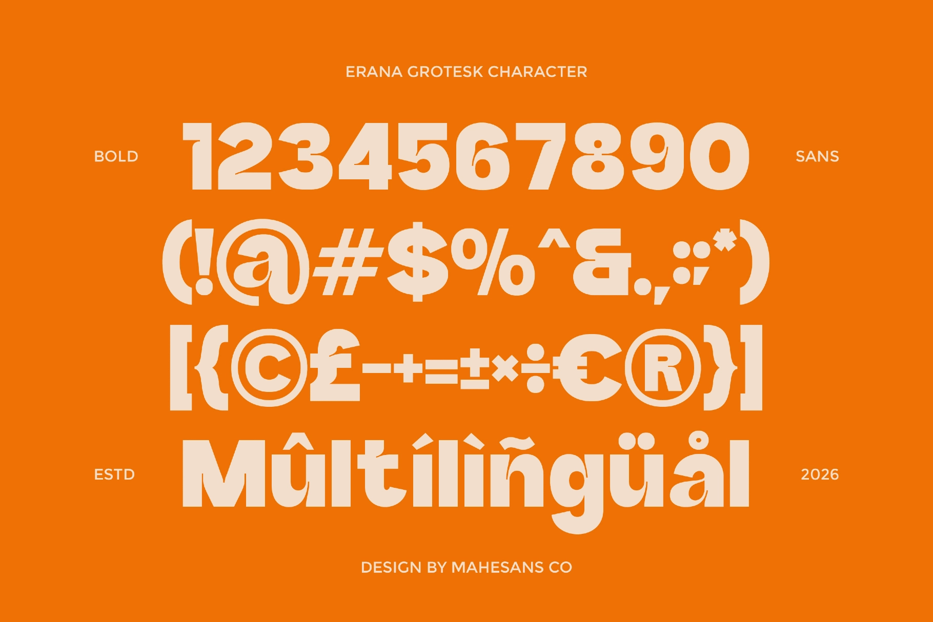 Erana Grotesk – Bold Sans Serif Font