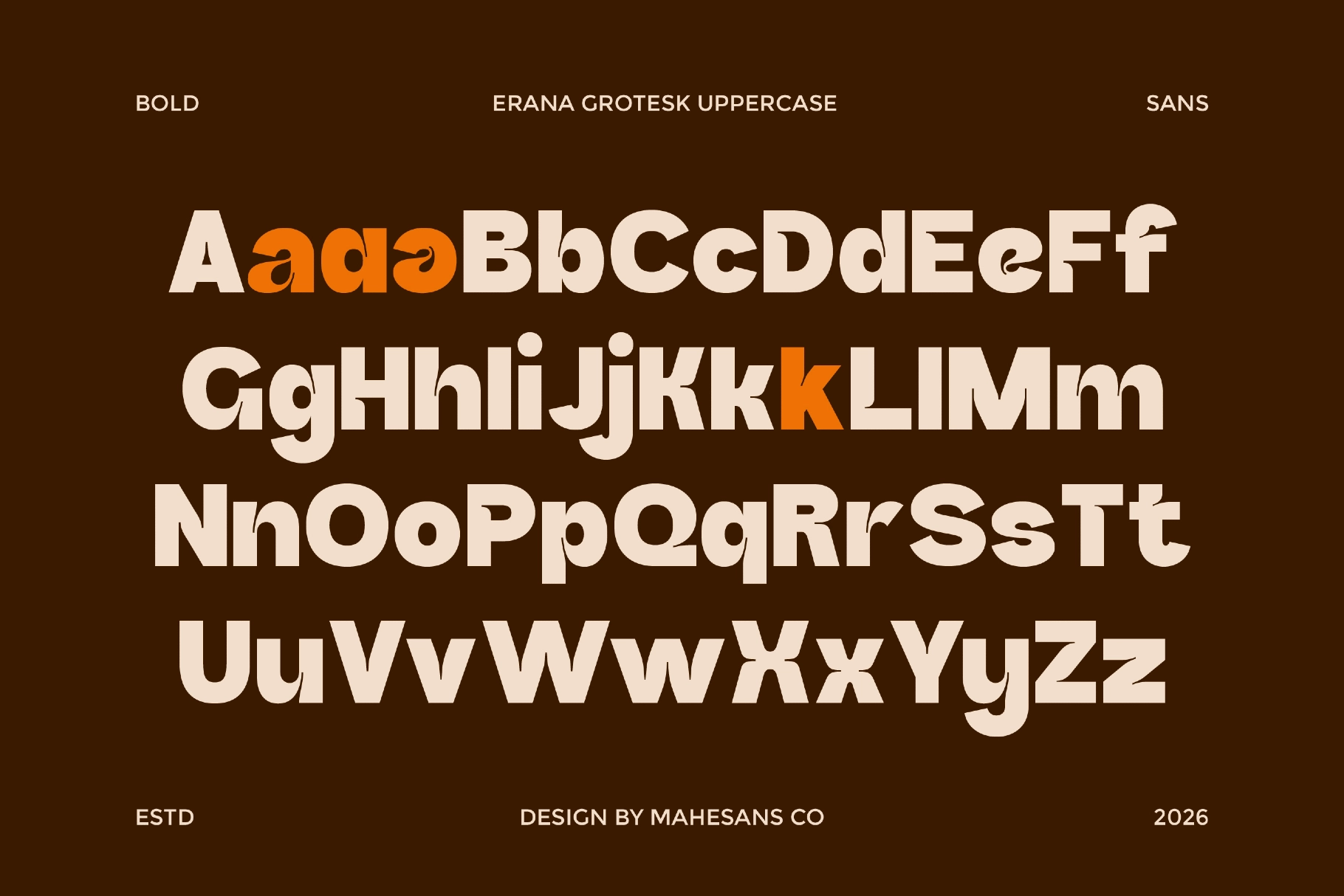 Erana Grotesk – Bold Sans Serif Font