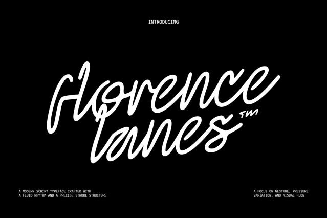 Florence Lanes - Modern Script Font