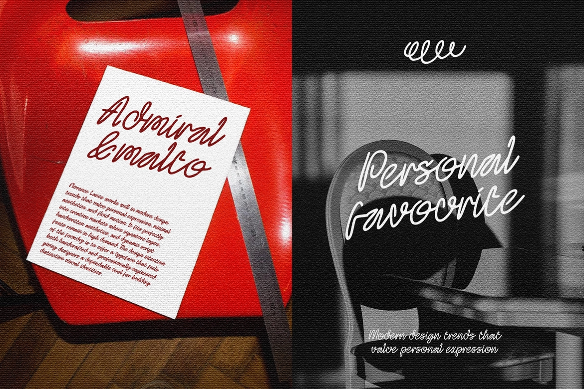 Florence Lanes - Modern Script Font