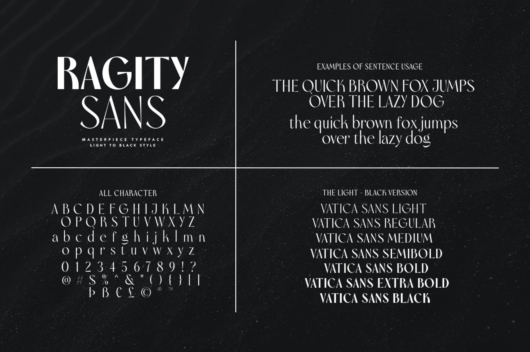 Ragity - Stylish Sans Font Family