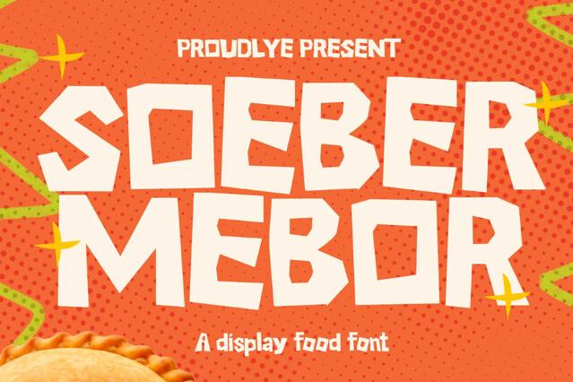 Soeber Mebor - Food Display Font