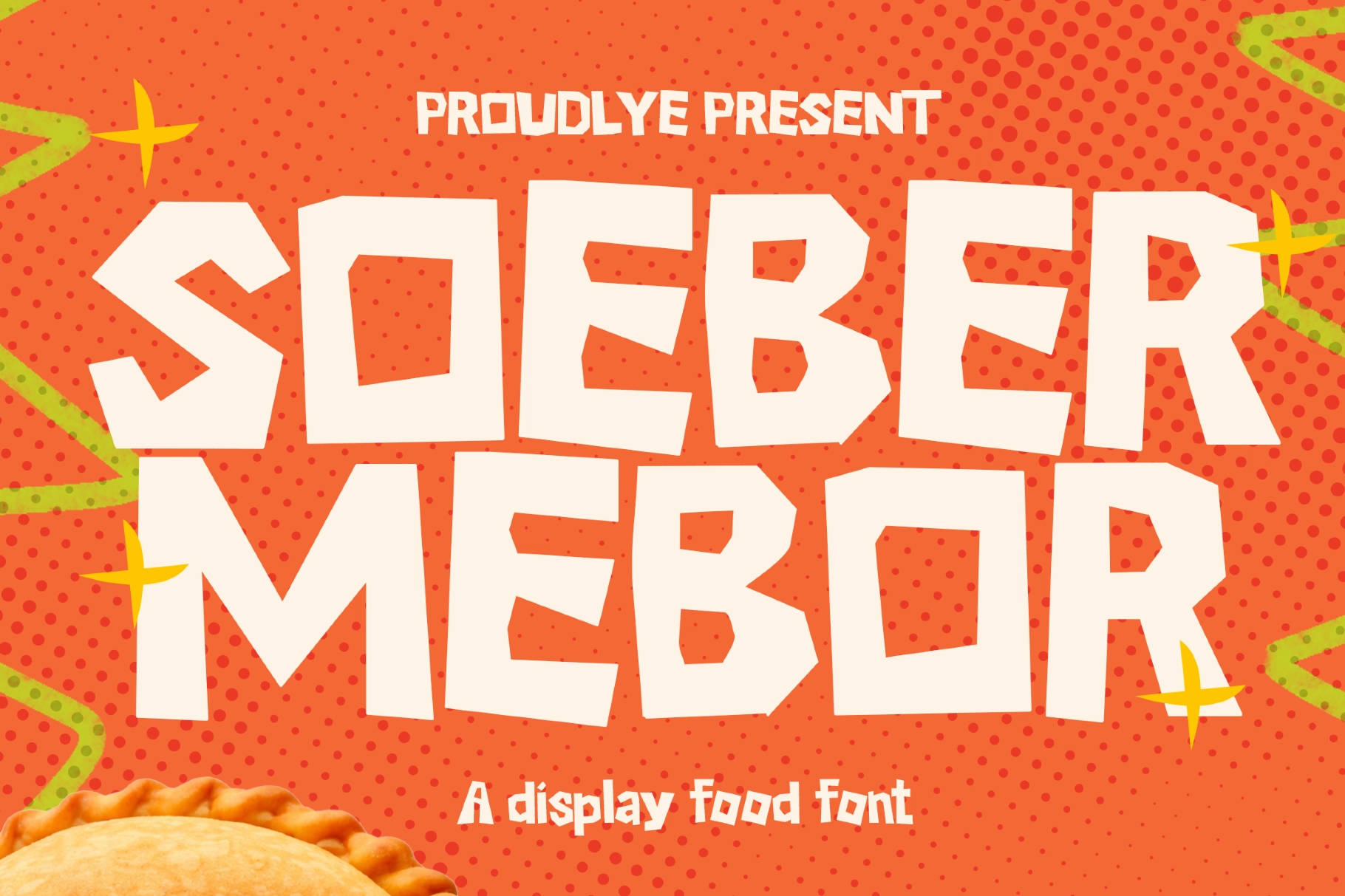Soeber Mebor - Food Display Font
