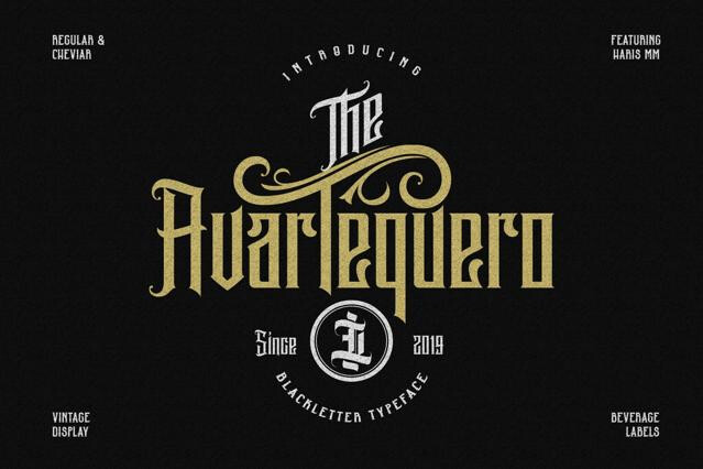 Avartequero - Bold Blackletter Display Font
