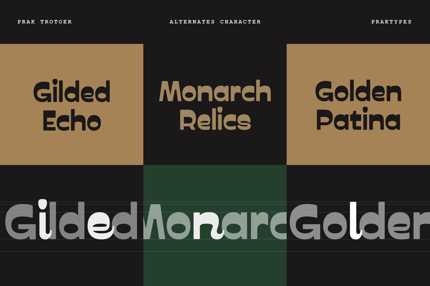 PRAK Trotoer - Vintage Display Font