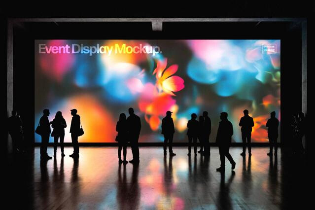 Large Event Screen Mockup