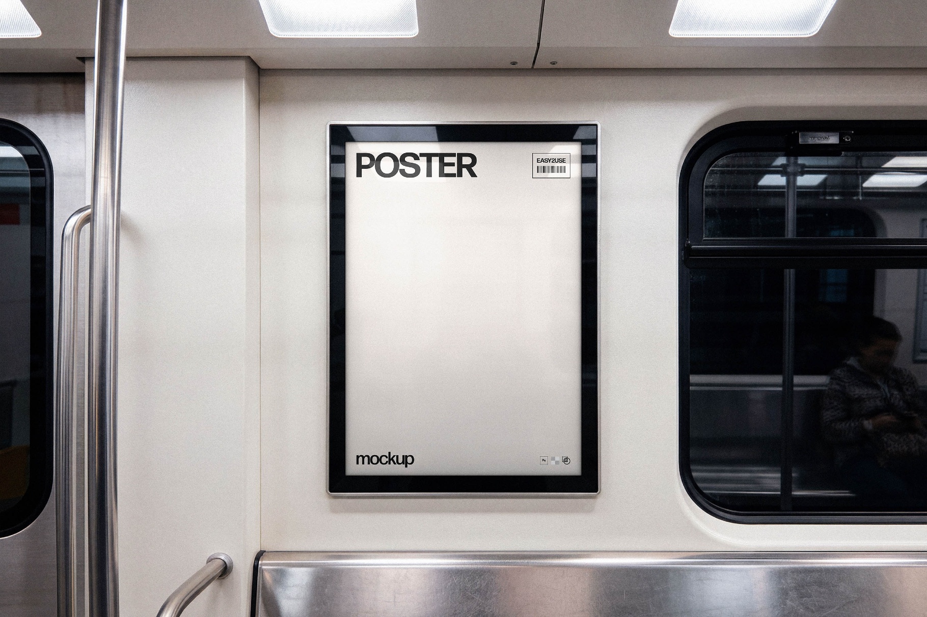 Subway Train Poster Mockup