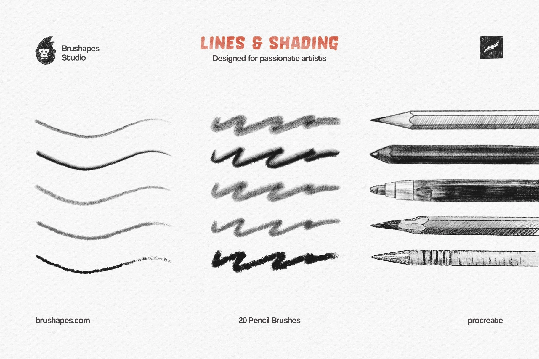 Pencil Party Procreate Brushes