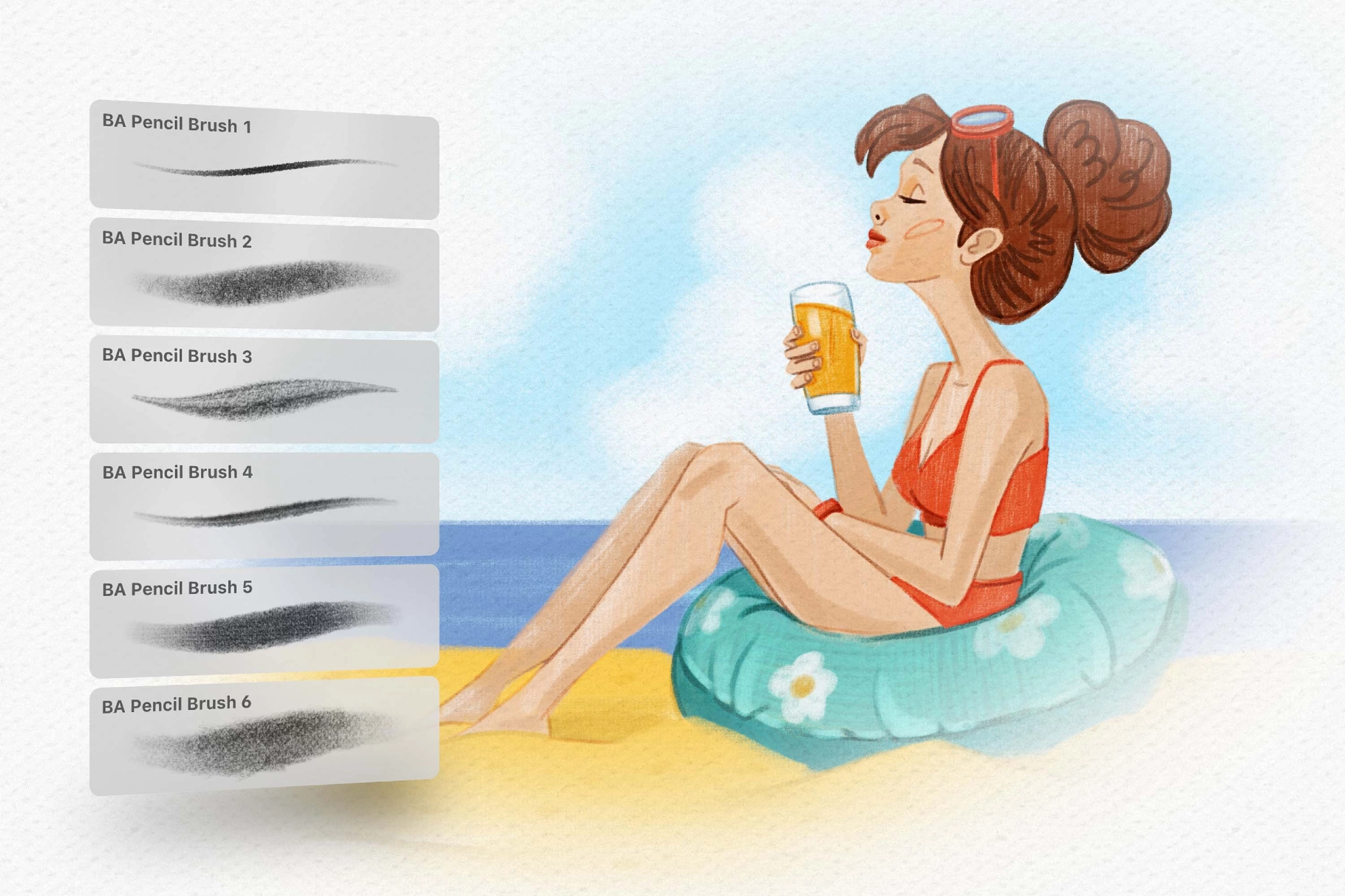 Pencil Party Photoshop Brushes