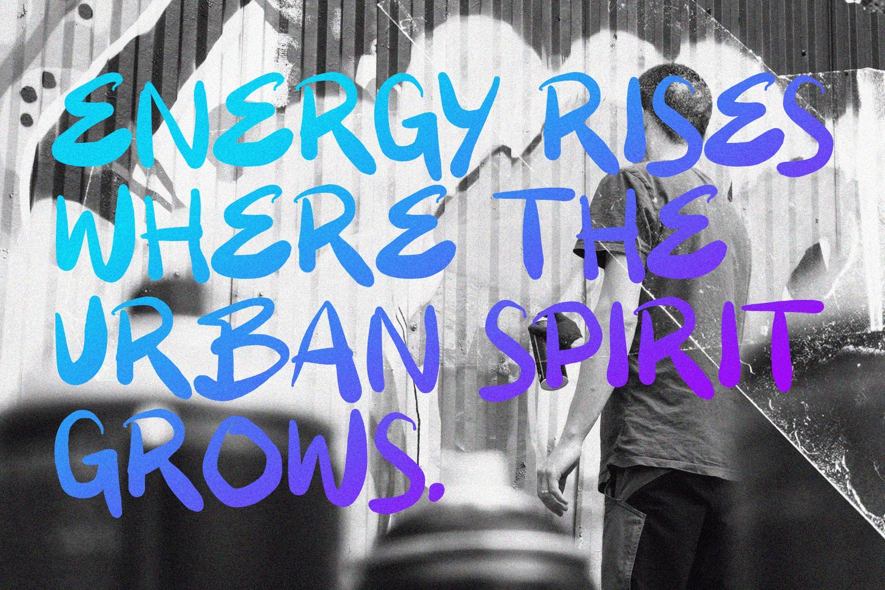 BIGES — Urban Raw Brush Font