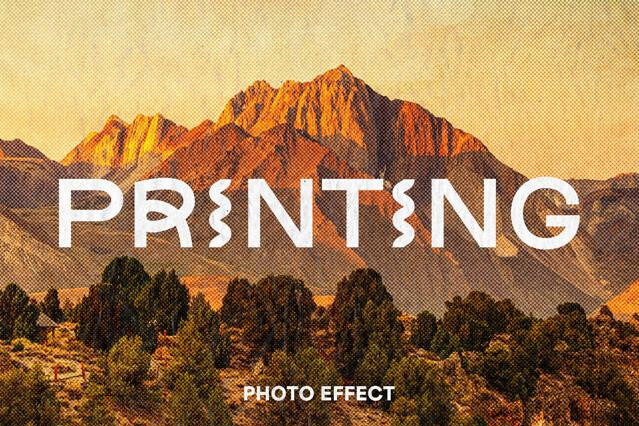 Paper Print Photo Effect