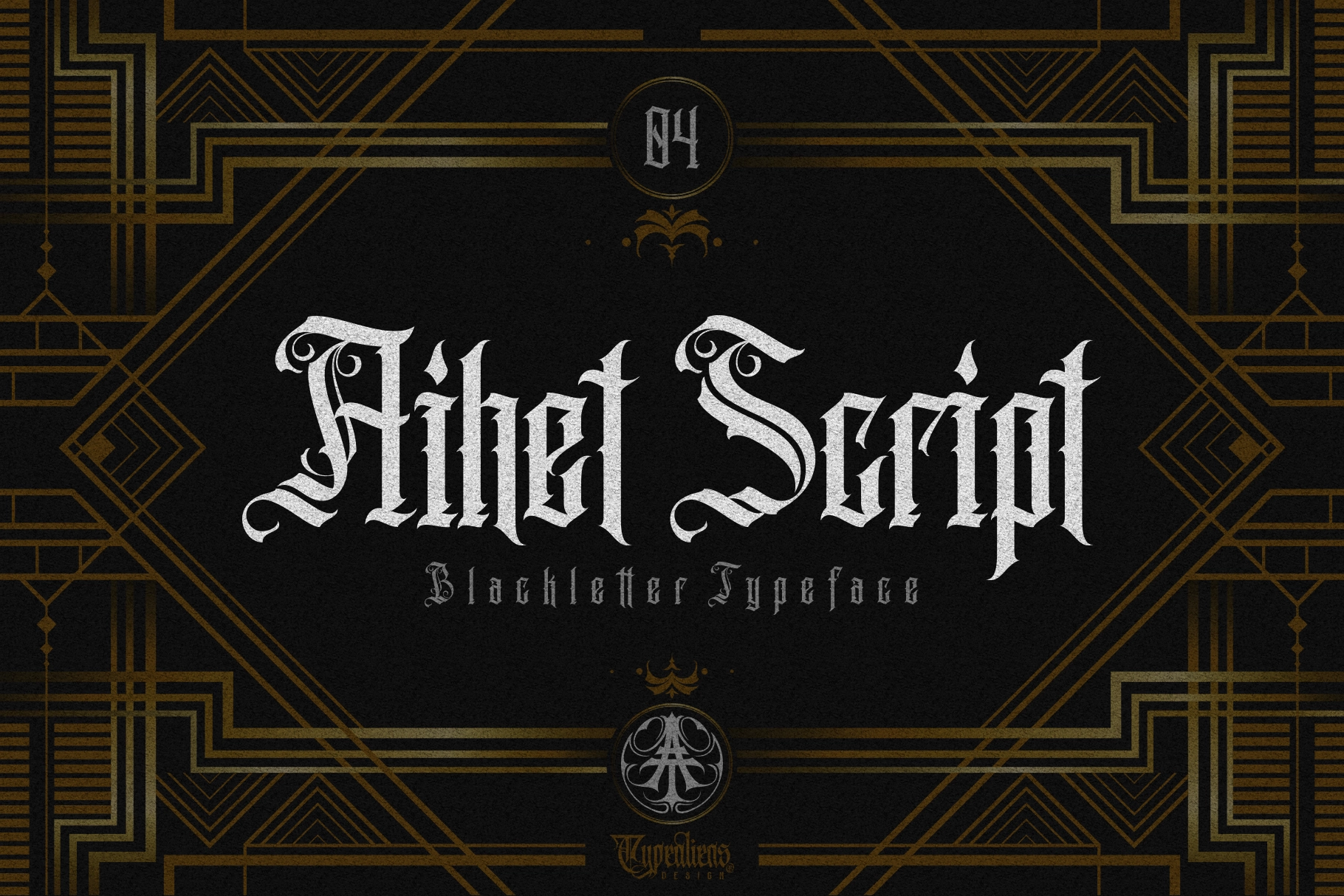 Aihet Script - Vintage Blackletter Font