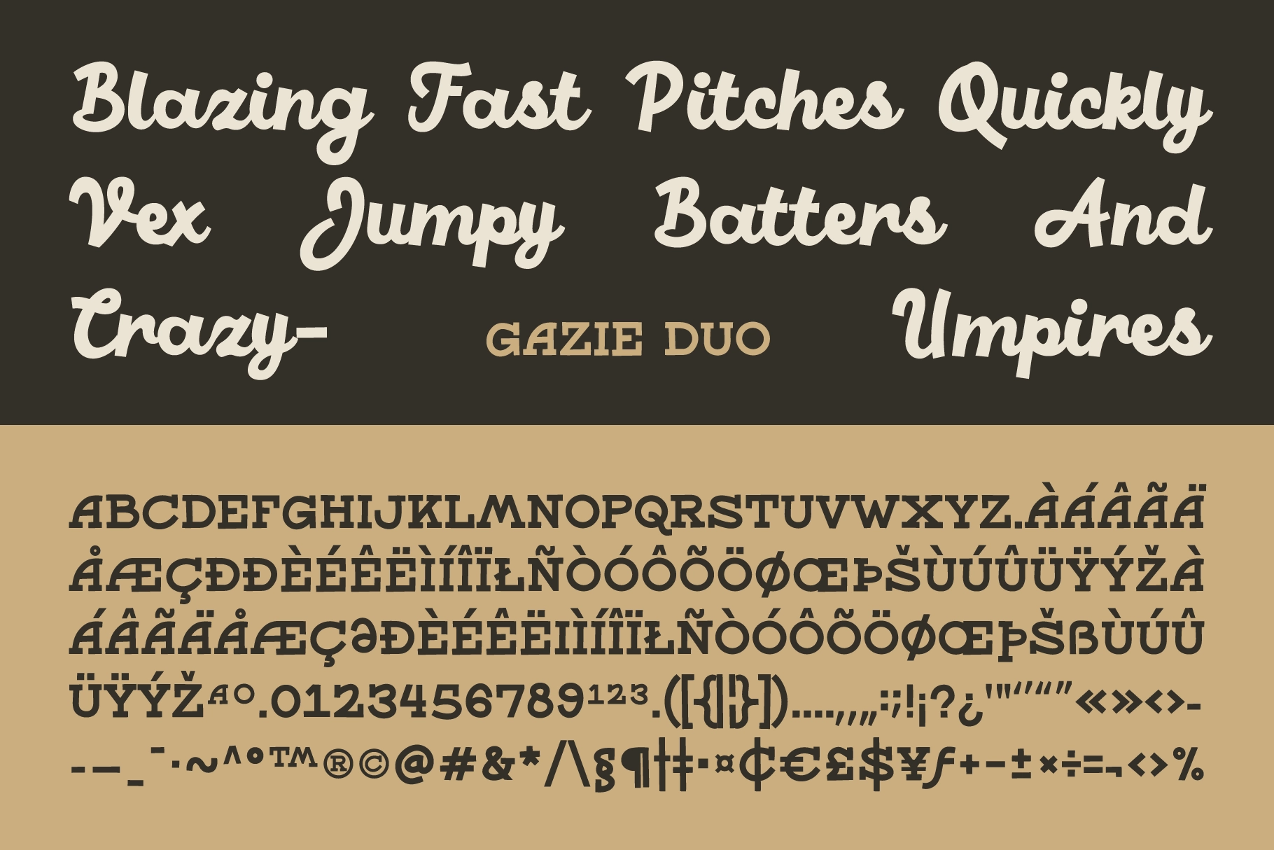 SFC Gazie - Retro Sports Font Duo