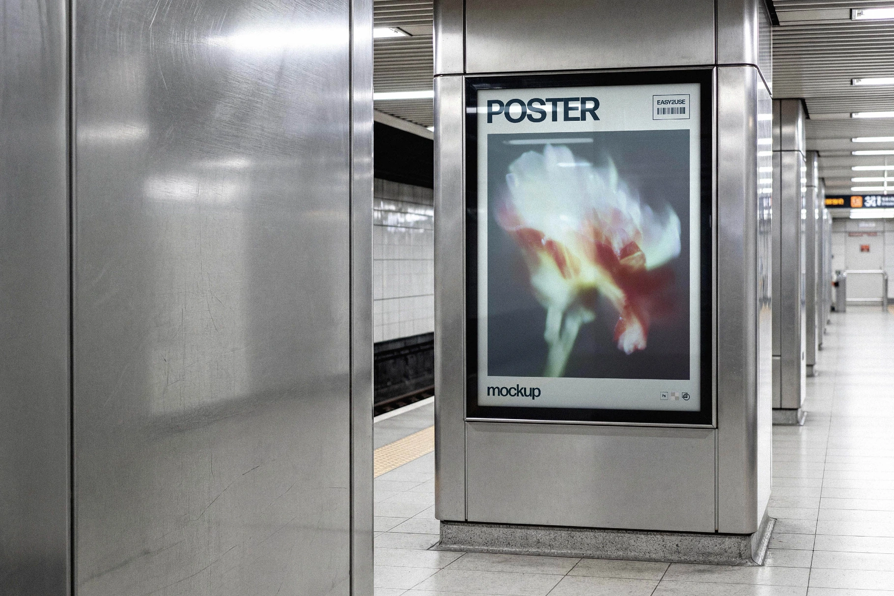 Metro Station Poster Mockup