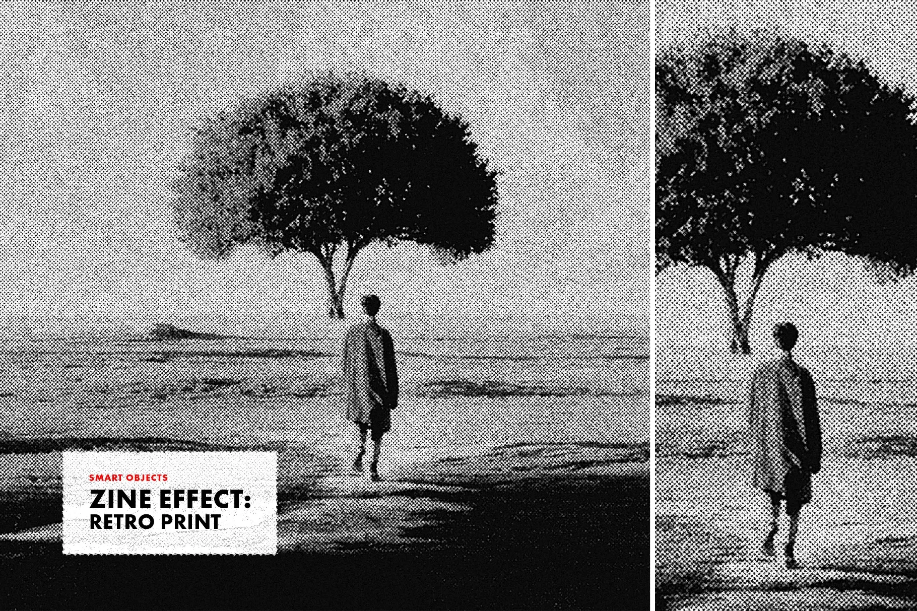 Retro Noisy Print Effect