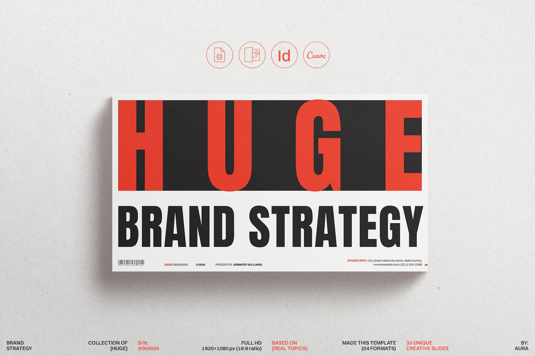 HUGE - Brand Strategy Presentation Template