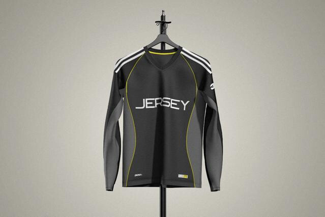 Football Long Sleeve Jersey Mockup