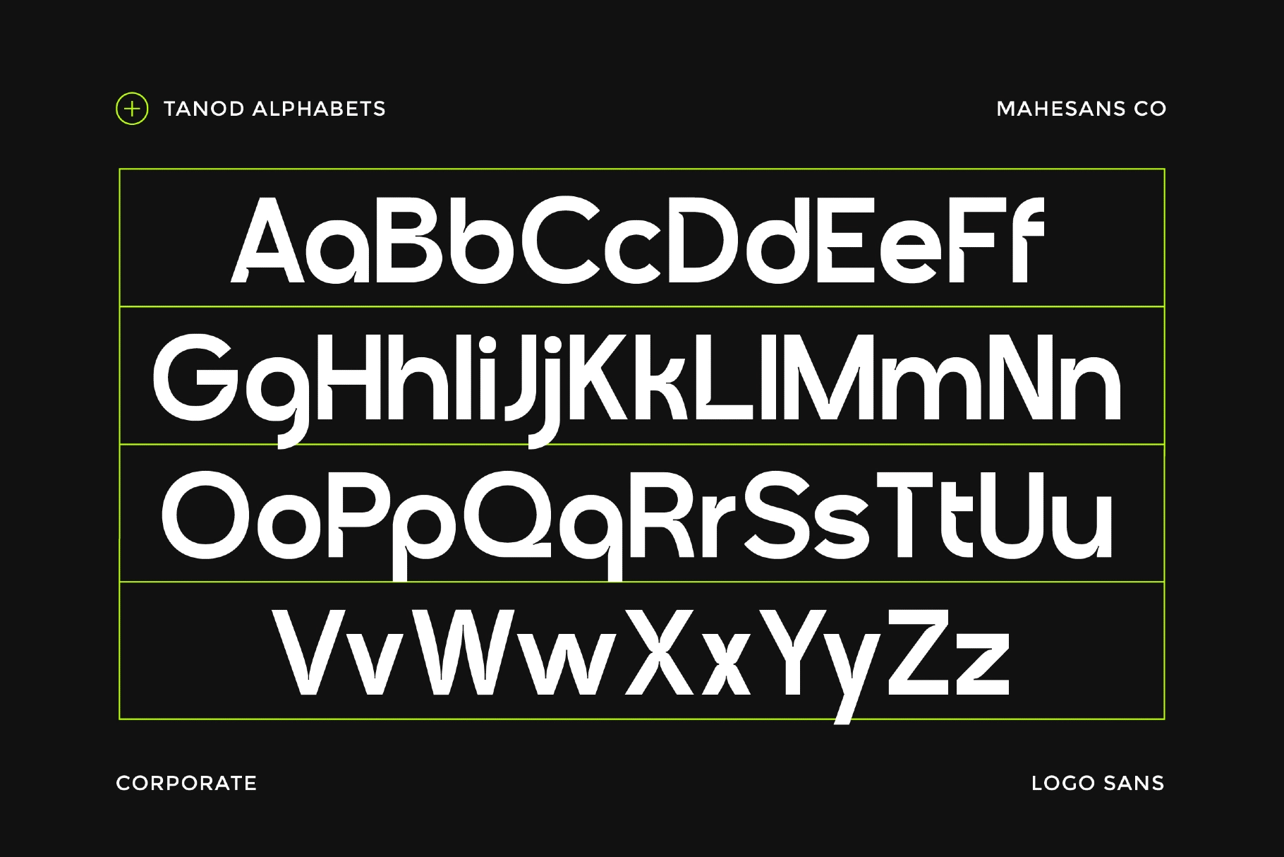 Tanod – Modern Corporate Logo Sans Font