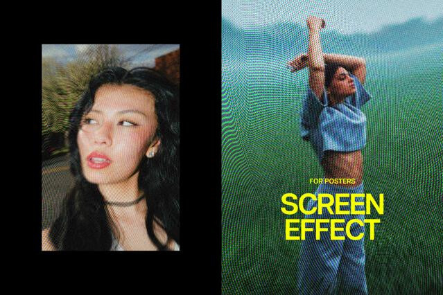 Screen Poster Photo Effect