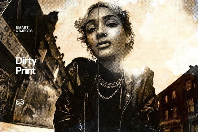 Dirty Print Photo Effect