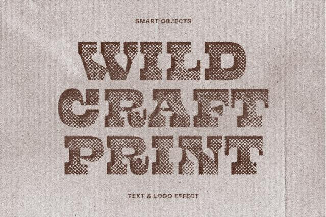 Wild Craft Print Effect