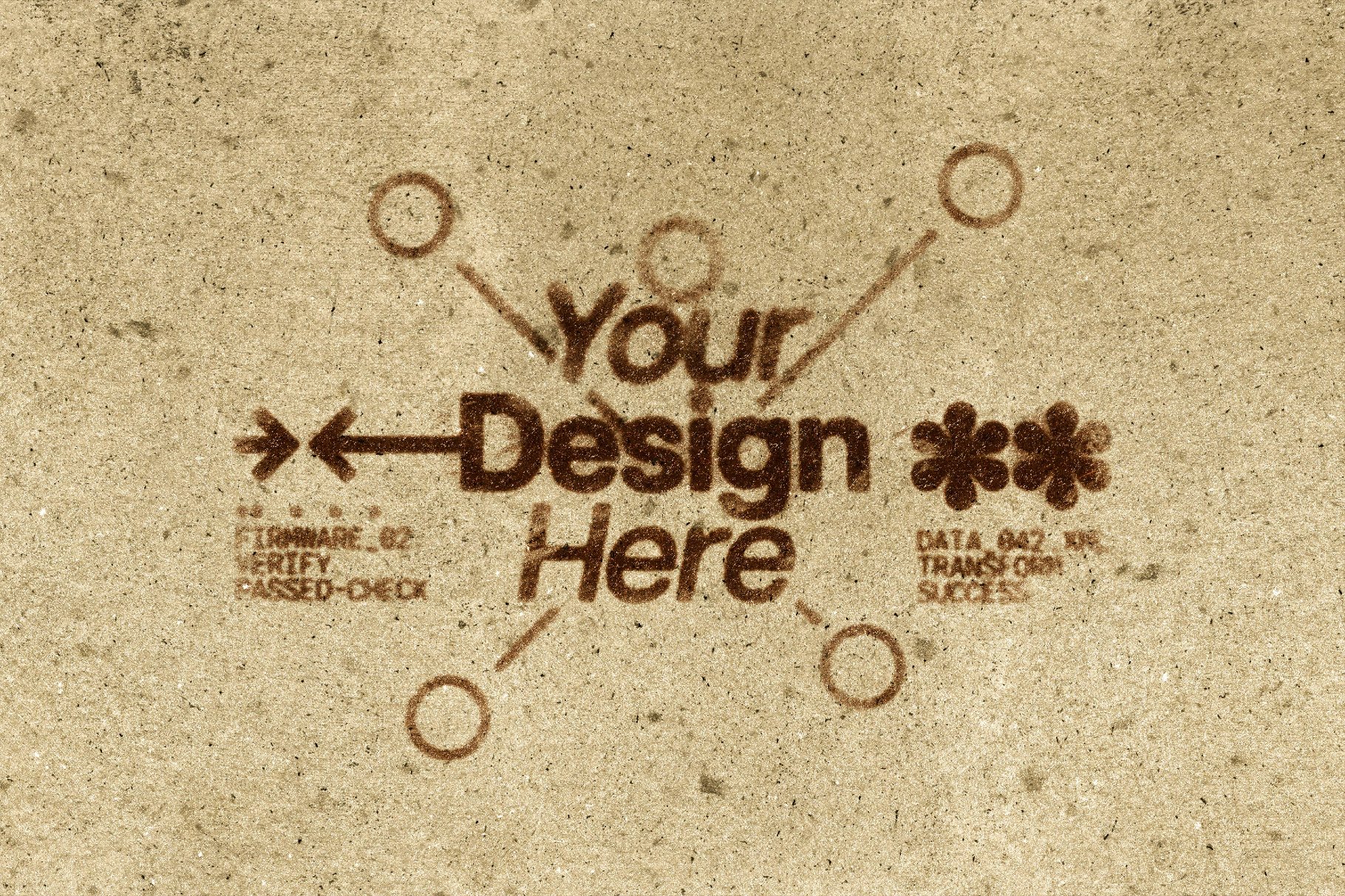 Distressed Bleeded Ink Stamp Text Effect