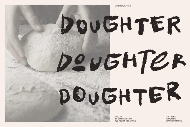 STH Doughter - Rough Handwritten Font