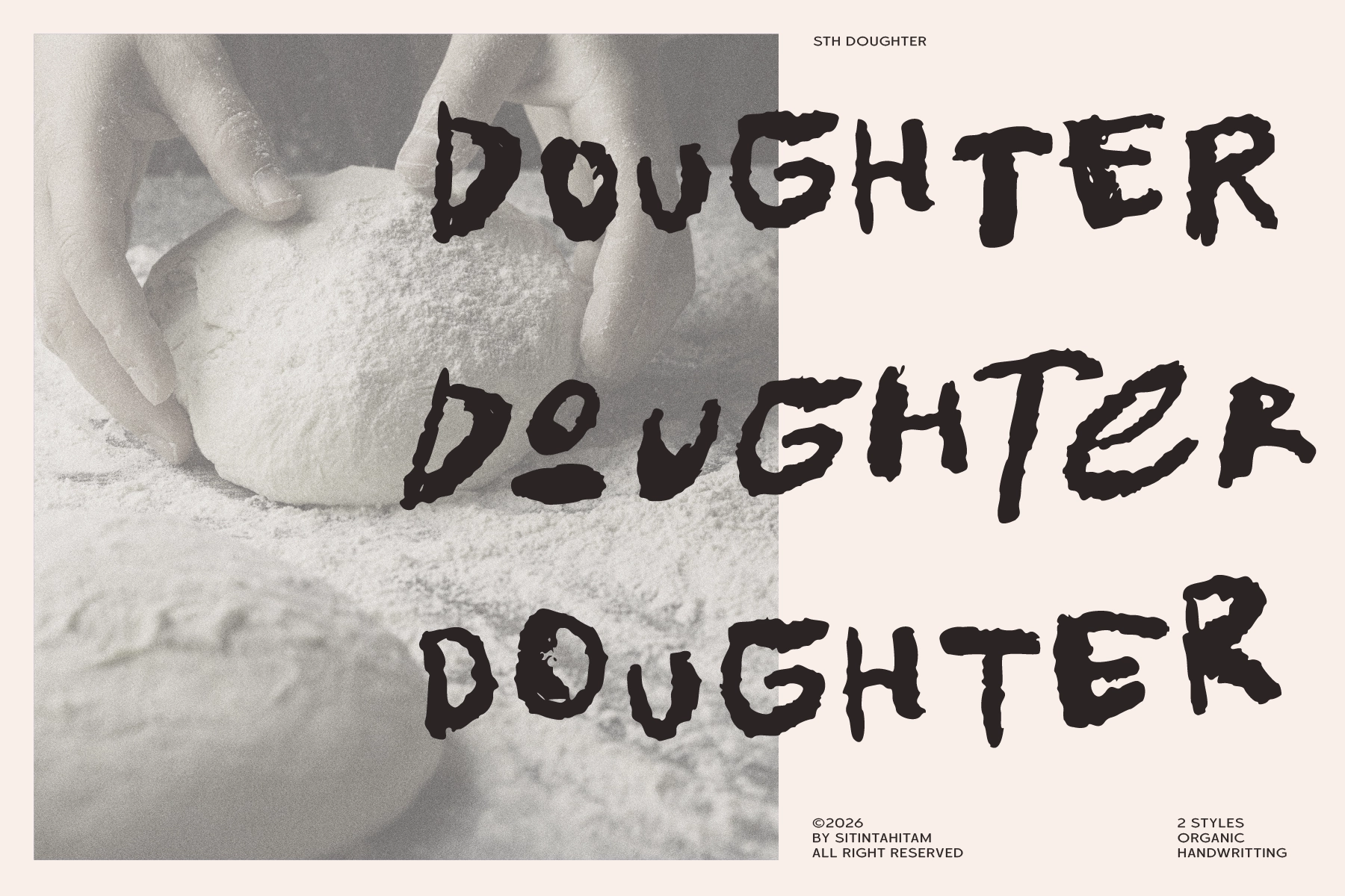 STH Doughter - Rough Handwritten Font