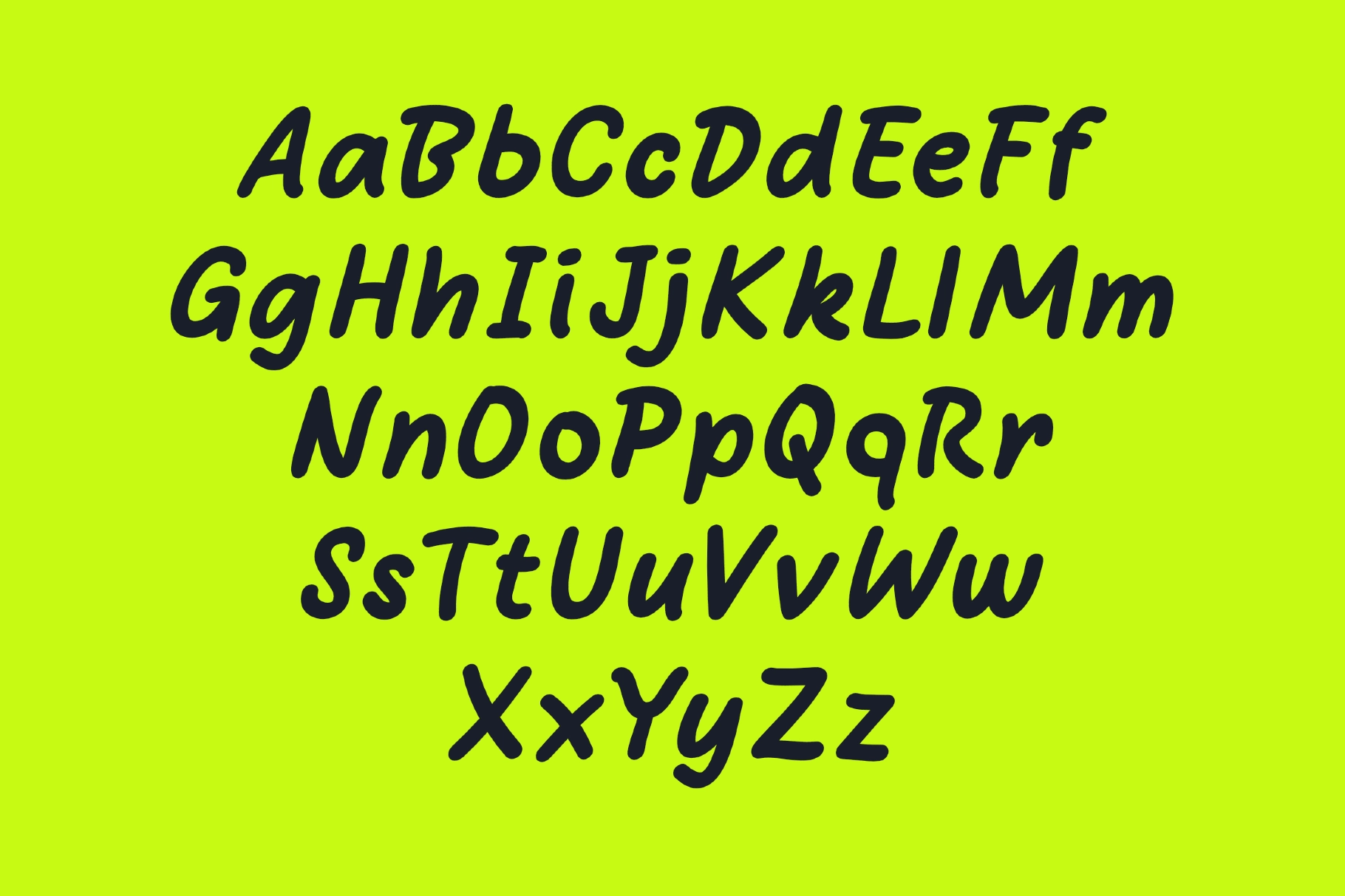Bare Marker - Handwritten Marker Font