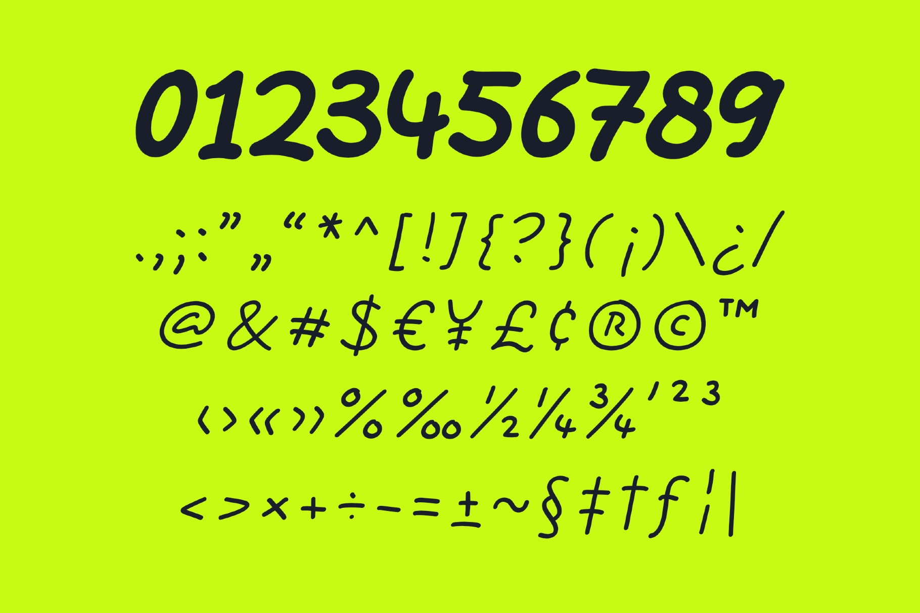 Bare Marker - Handwritten Marker Font