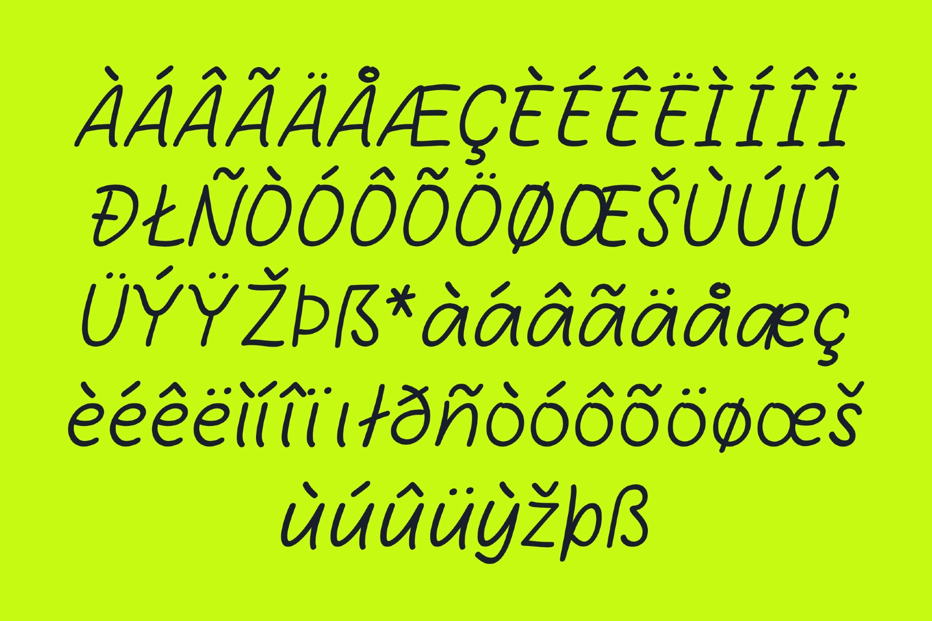Bare Marker - Handwritten Marker Font