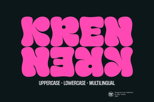 Kren - Graffiti Bubble Font