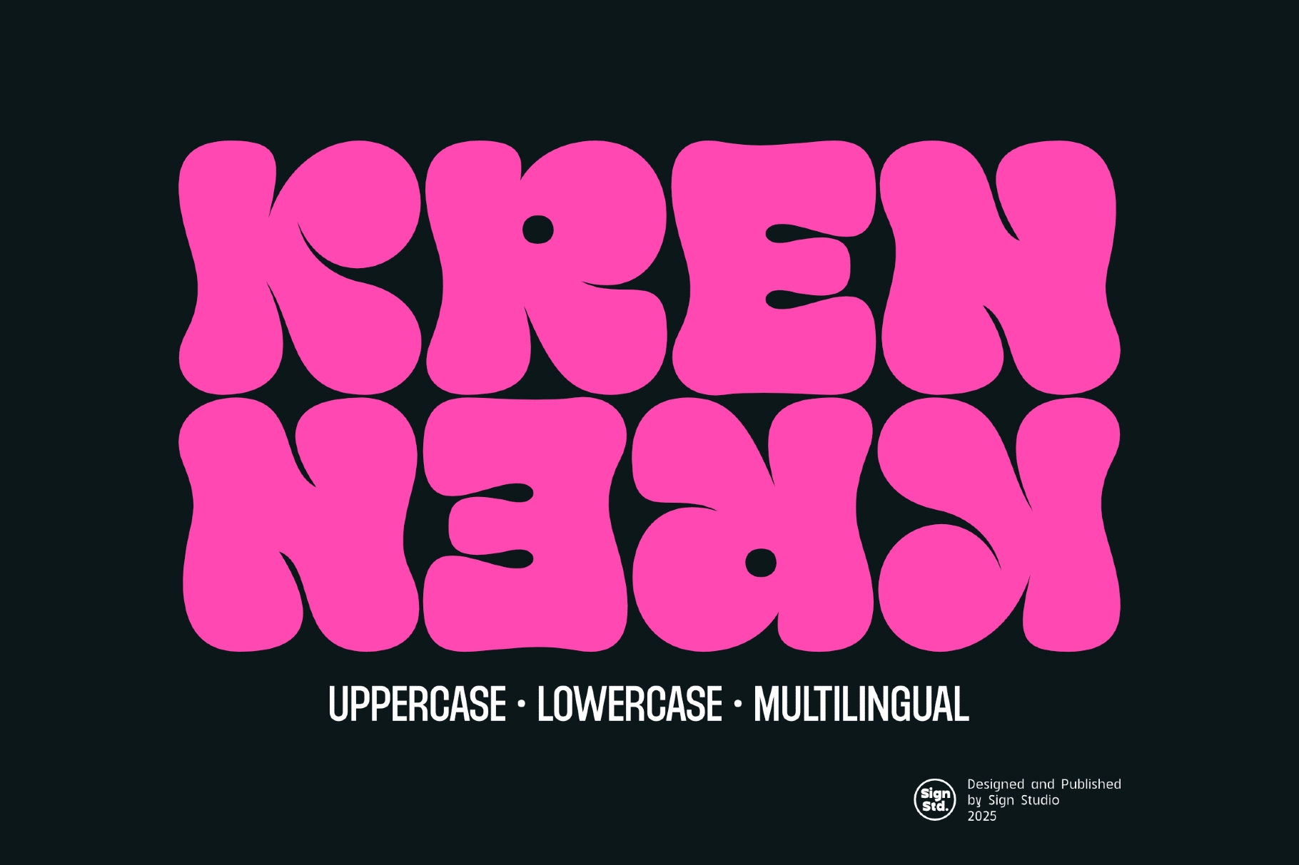 Kren - Graffiti Bubble Font
