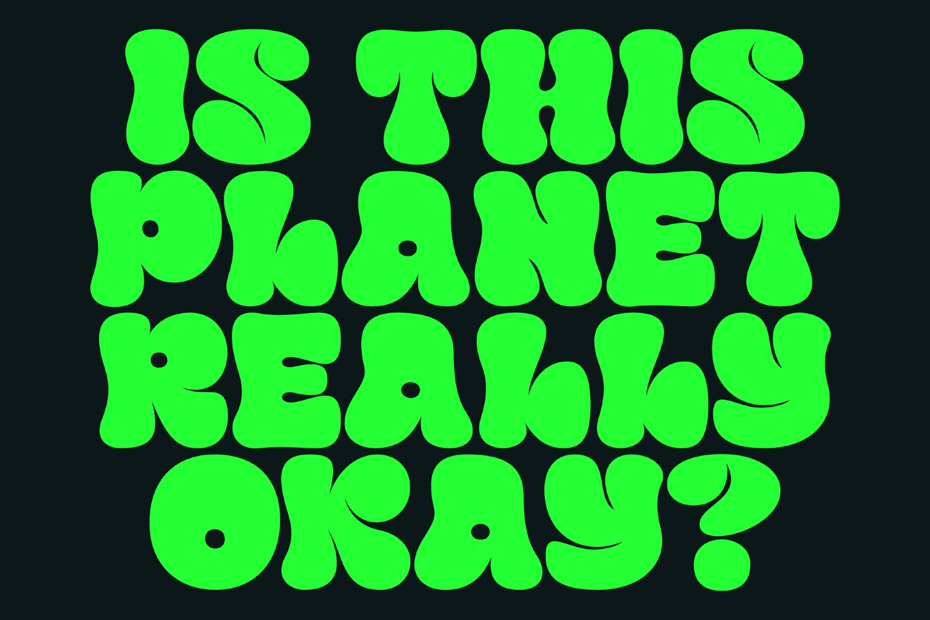 Kren - Graffiti Bubble Font
