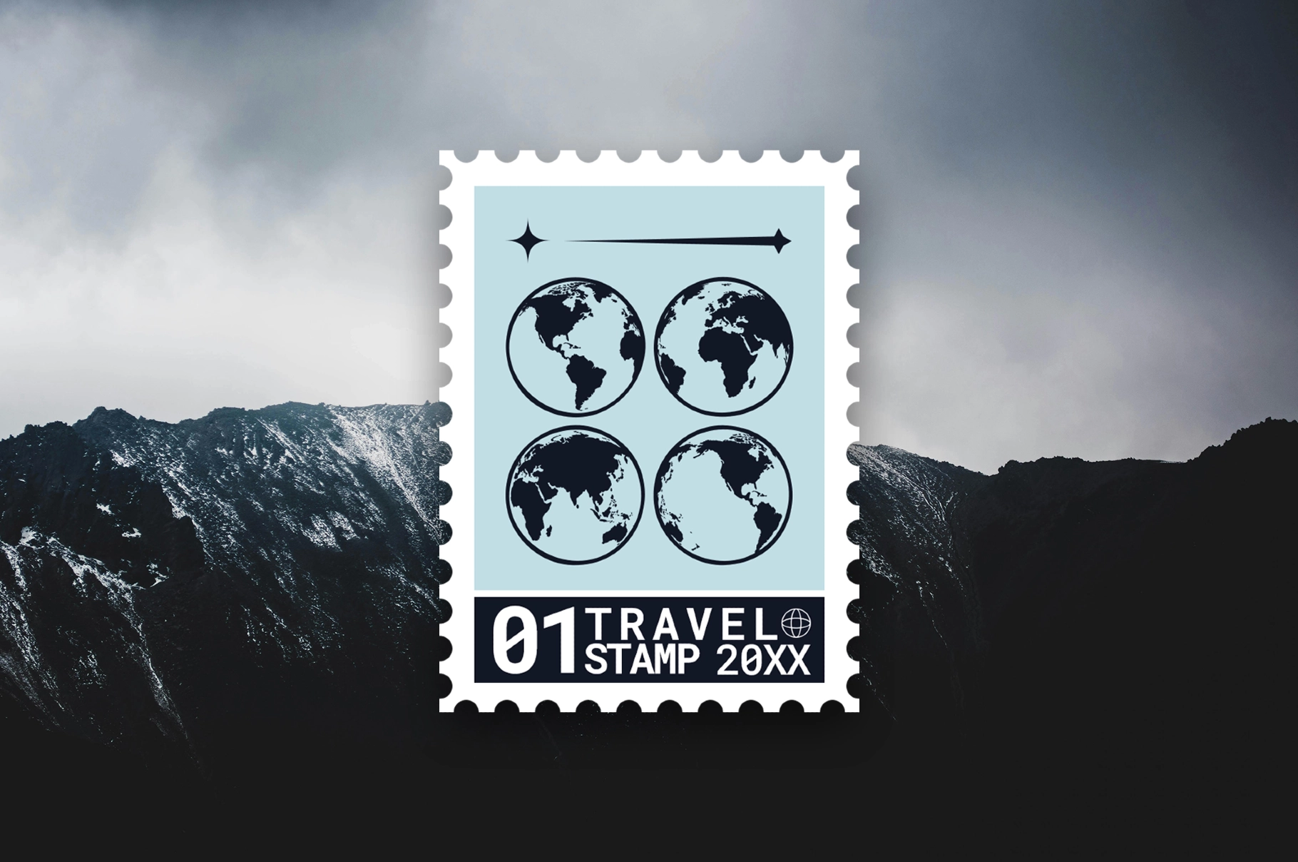 Travel Stamp Illustrations Pack