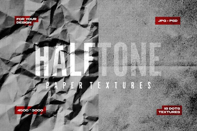 Halftone Papers Texture Collection